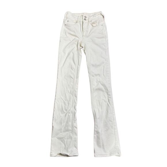 Free People We The Free Shayla Bootcut Jeans in Pebble White Women’s Size 24 - Picture 3 of 10